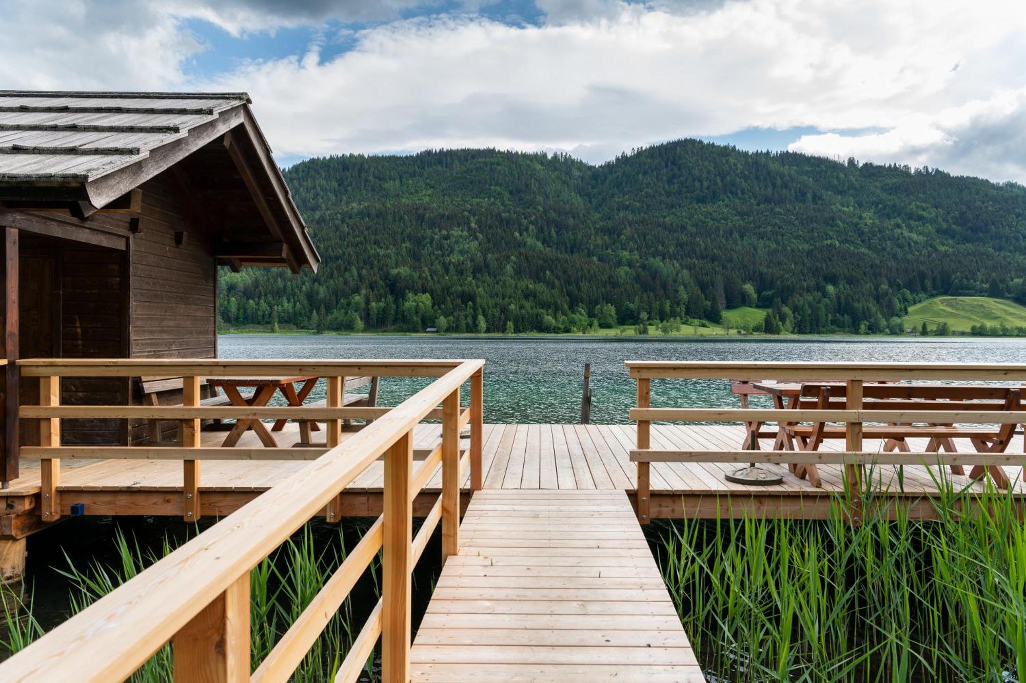 Draxl-Hof Ferienwohnungen Weissensee Exterior foto